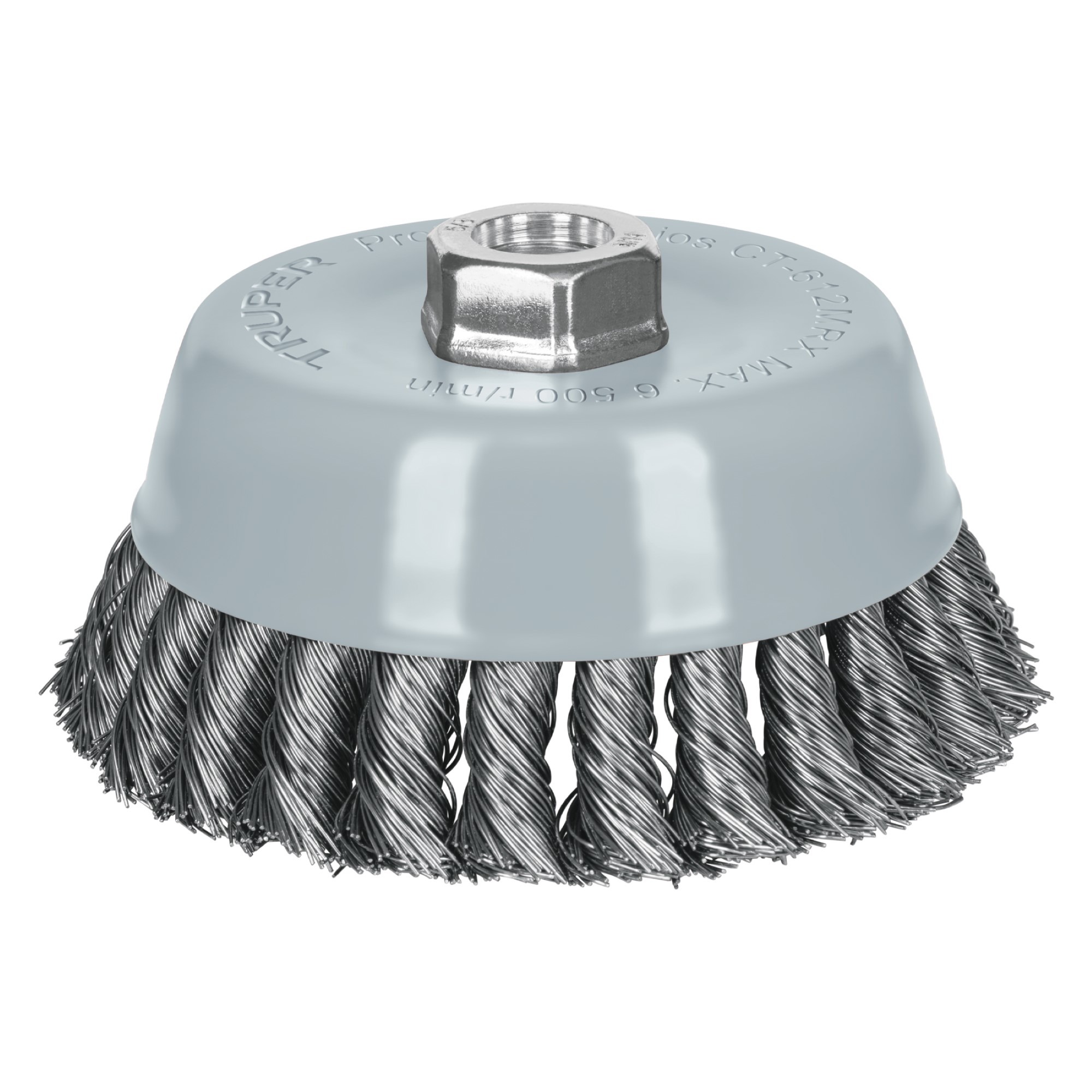 Grata Copa De 5" Alambre Trenzado Grueso